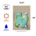 thumbnail image 2 of Toland Home Garden Welcome Flip Flop-Cape Cod Beach Cape Cod Flag Double Sided 12x18 Inch, 2 of 5