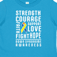 thumbnail image 4 of Inktastic Down Syndrome Awareness Strenth Courage Support Boys or Girls Toddler T-Shirt, 4 of 5