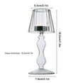 thumbnail image 6 of Candle Holder Wedding Party Clear Glass Table Lamp Candlestick Home Retro Christmas Decor Candlestick, 6 of 10