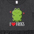 thumbnail image 4 of Inktastic I Love Frogs Girls Toddler Dress, 4 of 5
