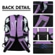 thumbnail image 4 of Mochila de viaje Lapsouno extra grande de 17,3" con puerto USB, color morado, 4 of 8