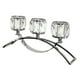 thumbnail image 4 of Candelabro de 3 brazos de vidrio Tealight perfecl Candelero para banquete Boda Sala de estar Decoración del hotel, 4 of 8