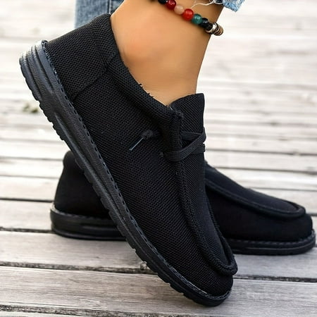 Comfy Chic Solid Color Slip-On Sneakers - Soft Sole  Low-Top  Breathable  Walking-Friendly  Casual Shoes for Women - Perfect for Daily Wear  Travel  and Outdoor Activities