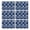 Blue Pioneer Flower, variant on Boho Black and White Geometric Ethnic Pattern Summer Placemats Table Placemats Set Of 4-Linen Kitchen Washable Placemats Table Mats 11.8"x17.7" Non-Slip Heat Resistant