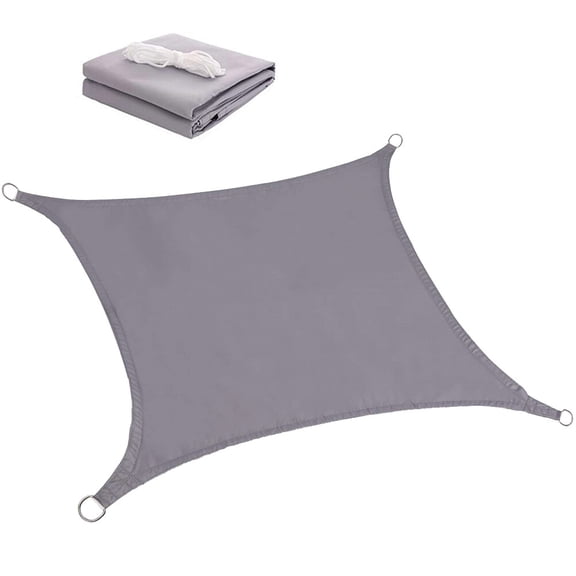 Yardwe Grey Sun Shade Sail for Patio Lawn Garden with Curved Design and Solid Durable Material