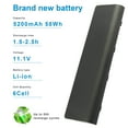 thumbnail image 3 of CQ42 Battery for HP Pavilion dm4 dv3 dv5 dv6 G42 G62 G72 dv7 g4 g6 g7 593553-001, 3 of 7