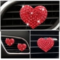 thumbnail image 4 of USHOBE Unique Car Scent Clips Car Air Freshener Clip Red Glass Elegant Car Decorations Women 2Pcs, 4 of 7