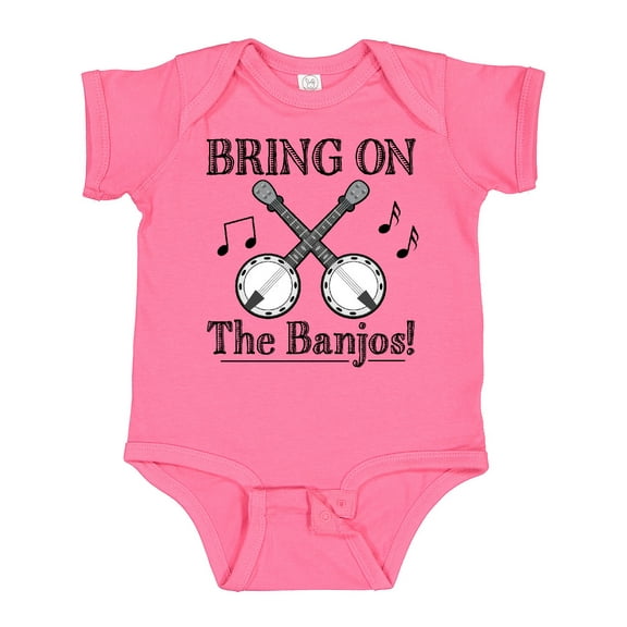 Inktastic Banjo Music Bluegrass Boys or Girls Baby Bodysuit