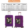 thumbnail image 3 of in stock锛乀ravel suitcase Luggage Covers Protective Covers Scratch Proof Dust Cover Reusable Dust Cover flower Pattern Series 8flowerL M, 3 of 6