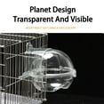 thumbnail image 3 of Mightlink Bath Basin with Stand Pole Detachable Splash-proof Transparent Cube Hanging Bird Bathtub for Pet Cage, 3 of 6
