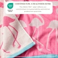 thumbnail image 2 of 100% Cotton Jacquard 2 Pack 30" x 60" Printed Beach & Pool Towels (Pink/White Flamingo & Stripes , 2 Pack- 30" x 60"), 2 of 6