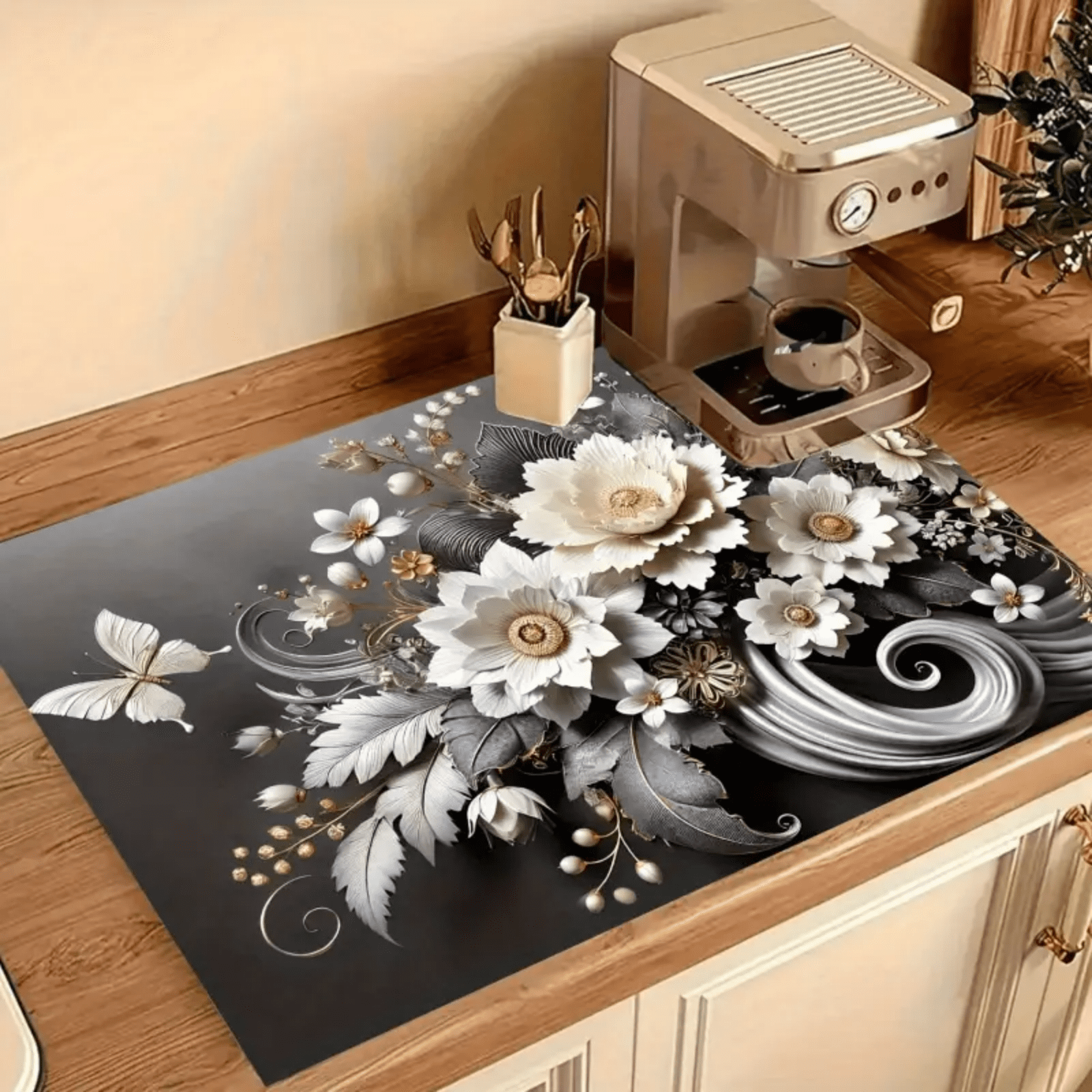 Woveruco  2026NEW Ornate Tree Design Stove Cover Protector, Heat-Resistant Cooktop Cover Noodle Board for Electric/Gas/RV Stove, 28.3 x 20.4 Inches