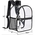 thumbnail image 4 of Mochila transparente mini ZHAOCHENG impermeable para estadios negra, 4 of 5