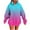 Hot Pink, variant on Erwazi Women's Oversized Pullover Hoodies Gradient Printed Hooded Sweatshirt Casual Trendy Hoodie with Pockets
