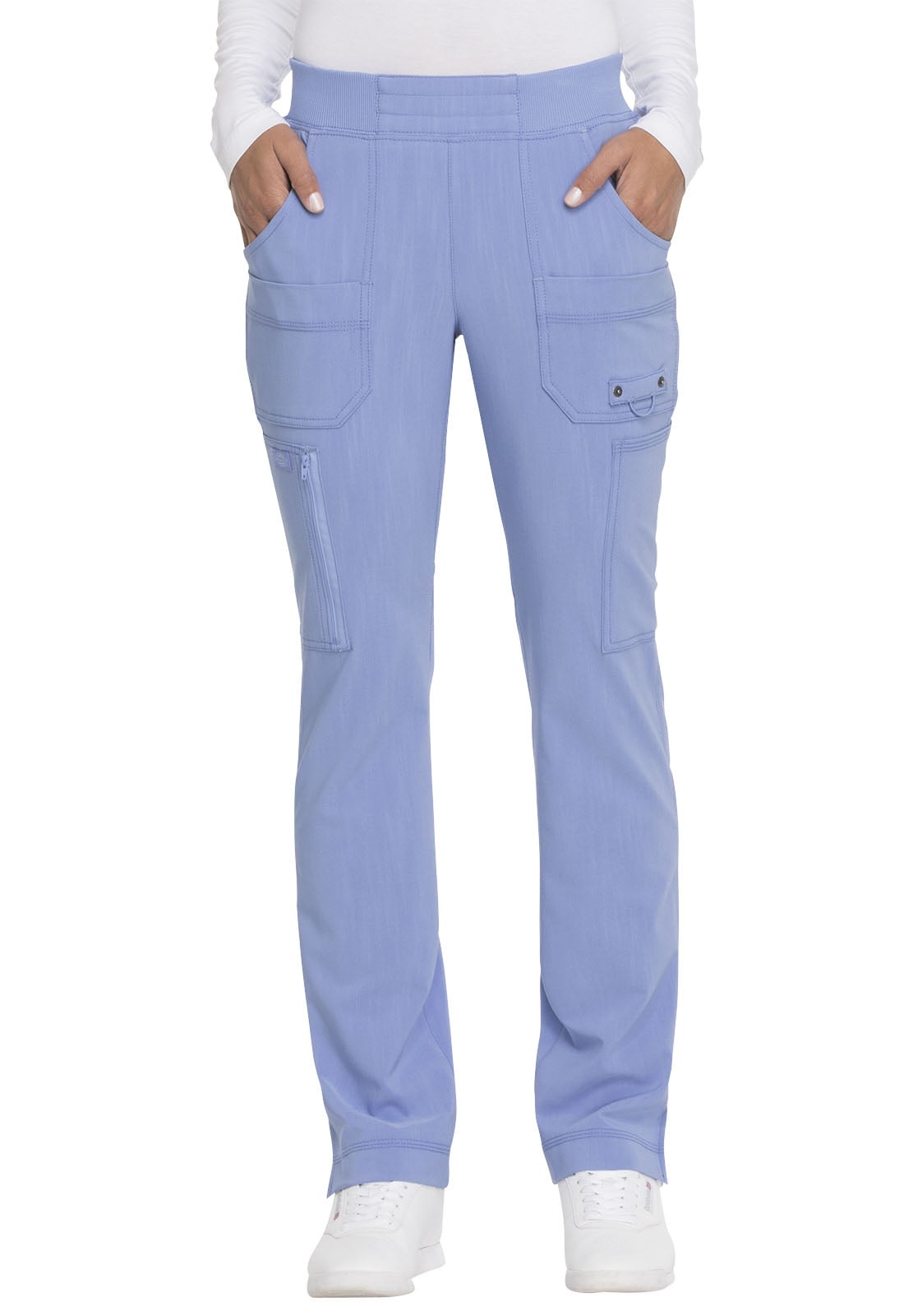 Pewter Dickies Scrubs Advance Mid Rise Tapered Leg Pull On Pants DK195 PWT 