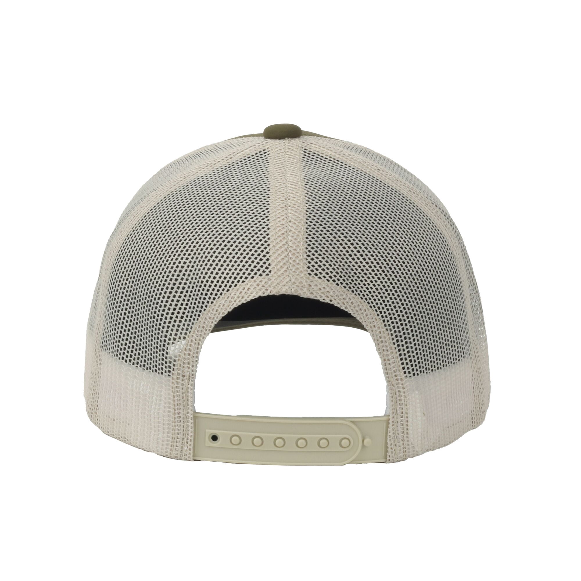 Olive/Putty Rainbow Trout 5-Panel Cap – Structured, Embroidered, Snapback, One Size