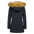 thumbnail image 4 of Aoiroe Heavy Winter Coats For Women Women'S Plus Size Winter Coats Long Puffer Jacket Womens Plus Size Coat Long Winter Coats For Women Oversized Casual Loose Solid Winter Coat Black L, 4 of 8