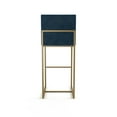 thumbnail image 4 of Amisco Derry 30 In. Bar Stool - Dark Blue Velvet / Golden Metal, 4 of 9