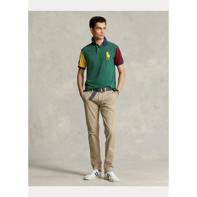 Polo Ralph Lauren Men's Big Pony Custom Slim Fit Mesh Polo