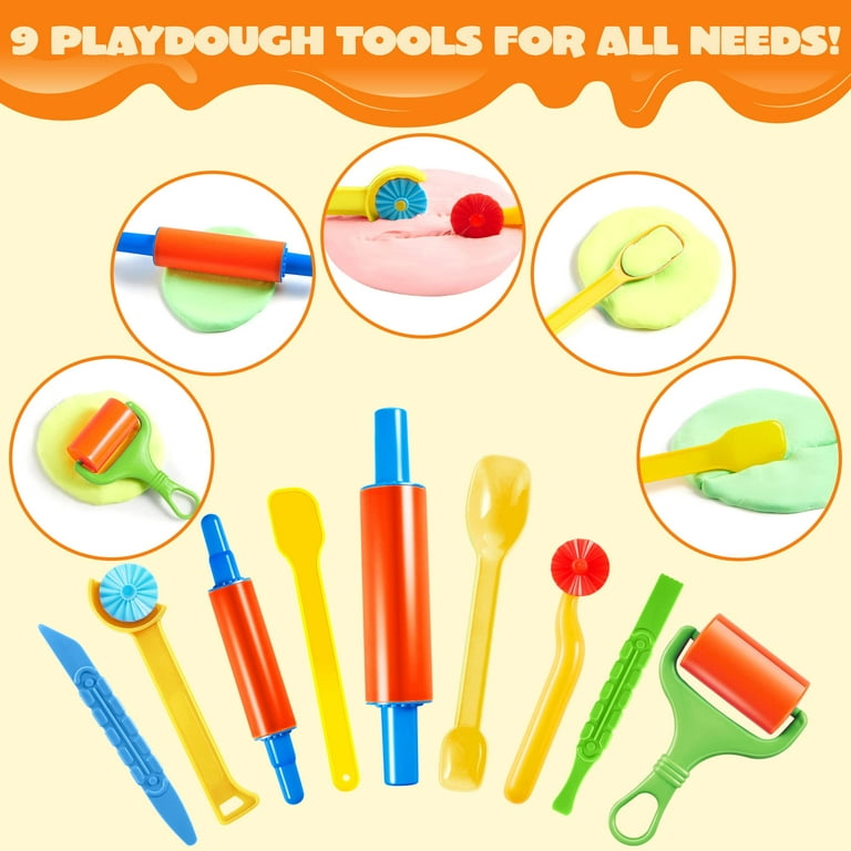 Play Dough Tool Kit for Kids, 41Pcs Dough Accessories Molds, Shape