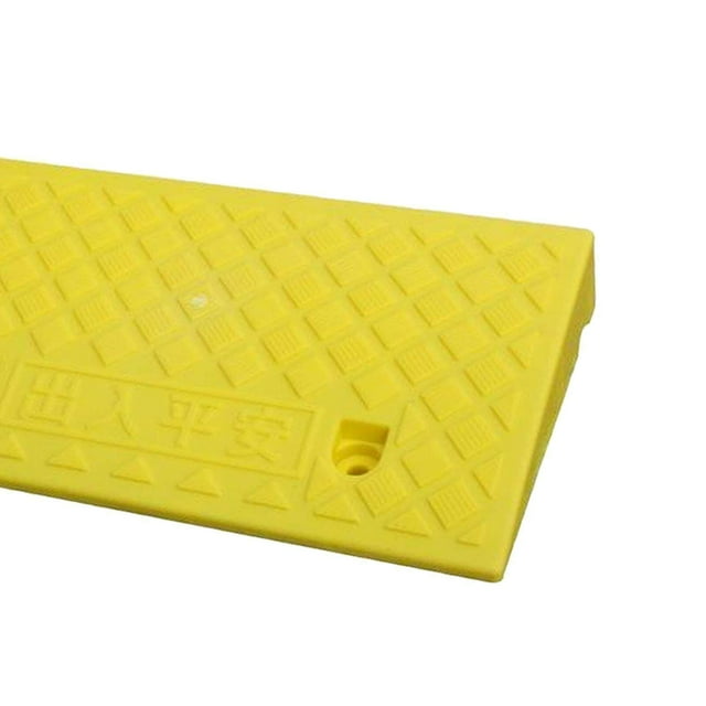 Portable Curb Ramp Wheelchair Threshold Ramp Kerb Ramp Non-slip 7cm Yellow