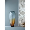 thumbnail image 5 of Ombre Glass Vase - 8.5" Dia x 19.5" H - Amber/Black Gradient Design - Home Decor Accent, 5 of 10