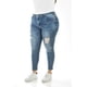 thumbnail image 2 of Jeans skinny con detalles desgarrados /Tallas Extras, 189 (Azul medio) azul 40, 2 of 6