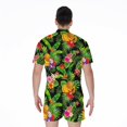 thumbnail image 2 of Tropical Hawaiian Fruits Pattern Short Sleeve Men'S Rompers, Tropical Hawaiian Aloha Floral Casual Summer Jumpsuits Outfit, 2 of 4