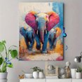 thumbnail image 4 of Qisvanset 12x16 Inch Framed Canvas Wall Art Watercolor Elephant Ready To Hang Animal Home Wall Decor, 4 of 8