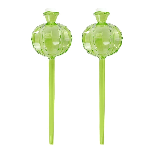 Maceta con diseño de cactus y bulbo de autorriego, dispositivo de riego automático, globos de riego para plantas de interior, riego para vacaciones.