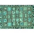 thumbnail image 1 of Ahgly Company Indoor Rectangle Persian Turquoise Blue Traditional Area Rugs, 6' x 9', 1 of 4