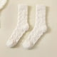 thumbnail image 1 of Women's Thick Warm Wool Mid-Tube Socks for Winter - Soft Cotton Casual Floor Sleep Socks, 1 of 3
