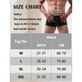 thumbnail image 3 of Ausing Mens PU Leather Boxer Briefs Low Rise Trunks Shorts Underwear Clubwear Black M, 3 of 3