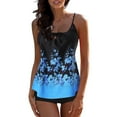 thumbnail image 1 of Swimsuits For Women Two Piece Bathing Suits Floral Print Tank Tops With Boyshorts Tummy Control Swimming Suits, 1 of 6