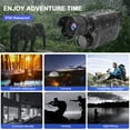 thumbnail image 4 of 1080P Digital Night Vision Monocular with 5X Zoom, 7 Level Infrared 3800mAh Rechargeable Goggles with 1.5 Inch Screen, Portable Handheld Scope for Camping Hunting Surveillance, 4 of 7