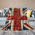 thumbnail image 5 of Union Jack Vintage Flag Design Large  Blanket - Ultra - Soft, Comfortable British Flag Throw for Sofa, Bed, Picnic, and Travel, Machine Washable, 5 of 8