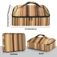 thumbnail image 3 of Iauyy Casserole Carrier for Hot Food Insulated Casserole Travel Carry Bag with Lid Food Warmer Bag for Party/Picnic,Vertical Stripes, 3 of 7