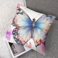 thumbnail image 7 of Set of 2 Pink Throw Pillow Covers Peach Blossom Flower Decorative Pillowcases for Sofa Couch Living Room Outdoor, 7 of 7