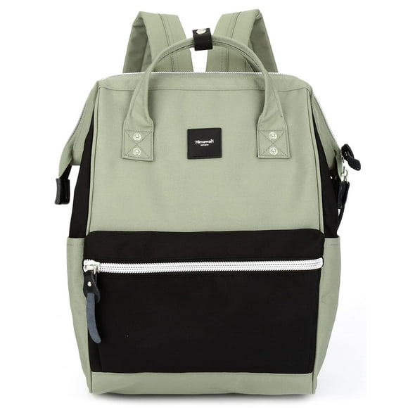 Mochila para portátil himawari 1881-olive+negra impermeable 18L