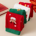 thumbnail image 4 of XEGLSBU 2 Pack Toddler Socks 2T-3T Cotton Kids Socks for Girls Mid Crew Length Soft Warm Winter Ankle Socks with Christmas Patterns for School Party Daily Wear and Celebrations Size 3-12 Years, 4 of 8