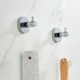 thumbnail image 2 of Kibi Circular Bathroom Towel & Robe Hook 3 Count, 2 of 2