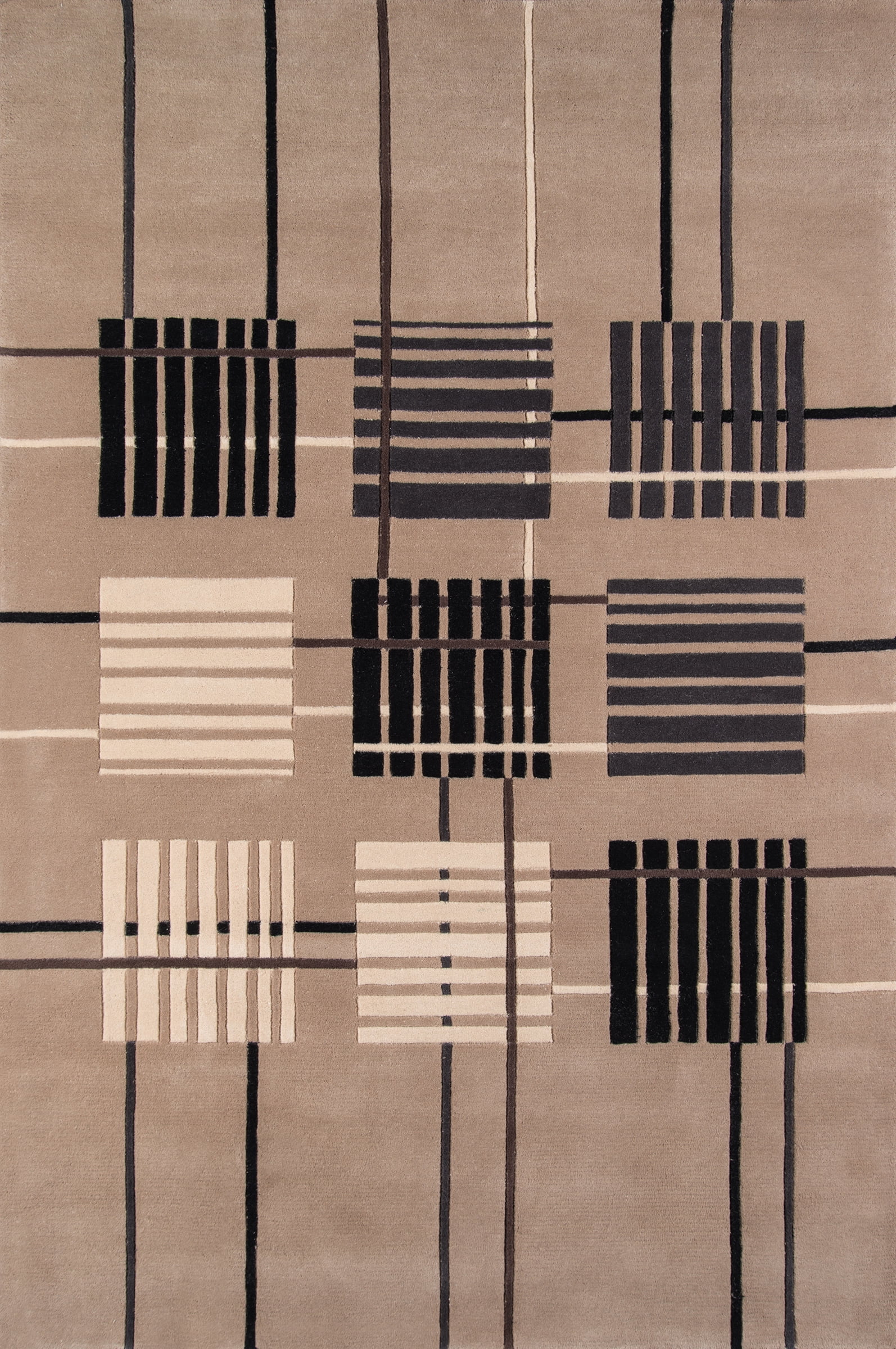100/% Wool Hand Carved /& Tufted Contemporary Area Rug 2 x 3 Sand Momeni Rugs NEWWANW-48SND2030 New Wave Collection