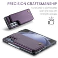 thumbnail image 2 of Dteck Case for Samsung Galaxy Z Fold  7,Magnetic PU Leather Card Slots Wallet Case with RFID Blocking Shockproof Protective Stand Phone Cover for Women Men,Purple, 2 of 7