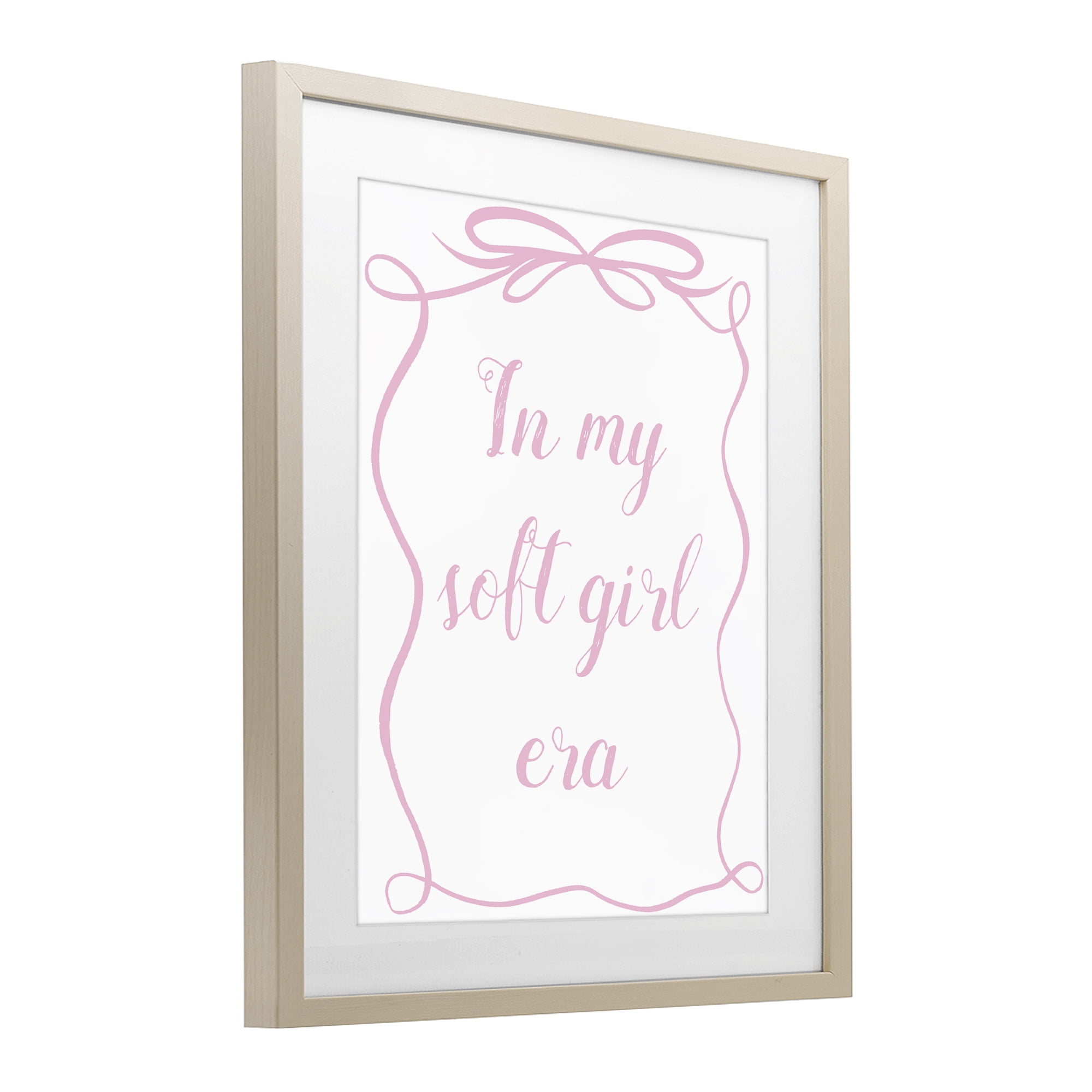 Stupell Industries In My Soft Girl Era Birch Framed Print Under Glass, design by Lucille Price