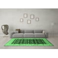 thumbnail image 3 of Ahgly Company Indoor Round Oriental Emerald Green Traditional Area Rugs, 3' Round, 3 of 4