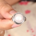thumbnail image 3 of Earth Gems Jewelry Pearl Ring Pearl Engagement Rings Sterling Silver Rings Handmade Statement Rings for Women, 3 of 10