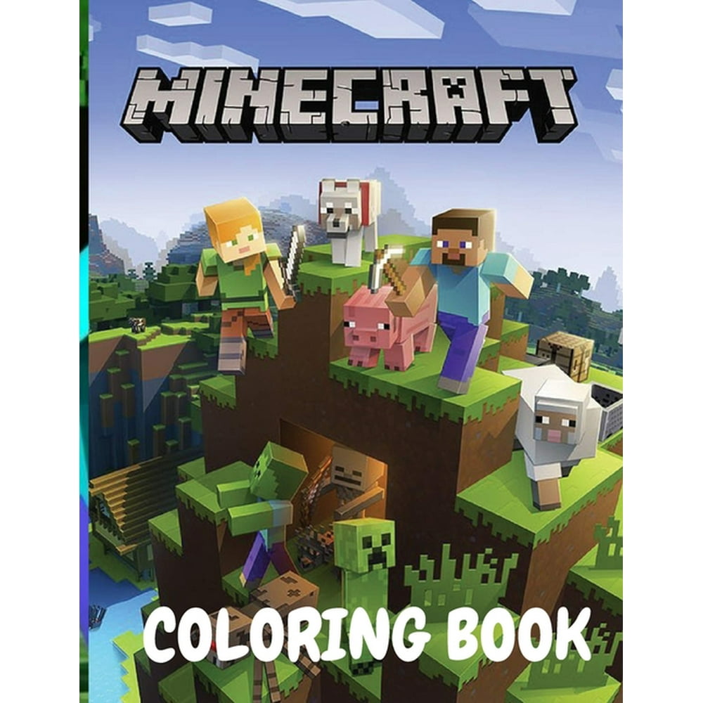 Minecraft coloring book: Best Coloring Book Gifts For Kids Ages 4 -12 ...