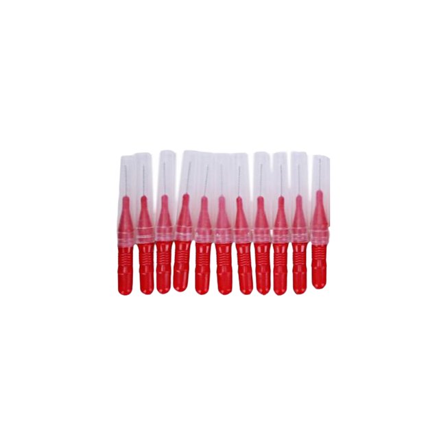Seitruly 50 unids/set cepillo Interdental higiene palitos de hilo palillo de Limpieza de cepillo de hilo Tratamientos faciales Rojo, 50 piezas/caja 11*6*2 cm Seitruly JJ24499-01B