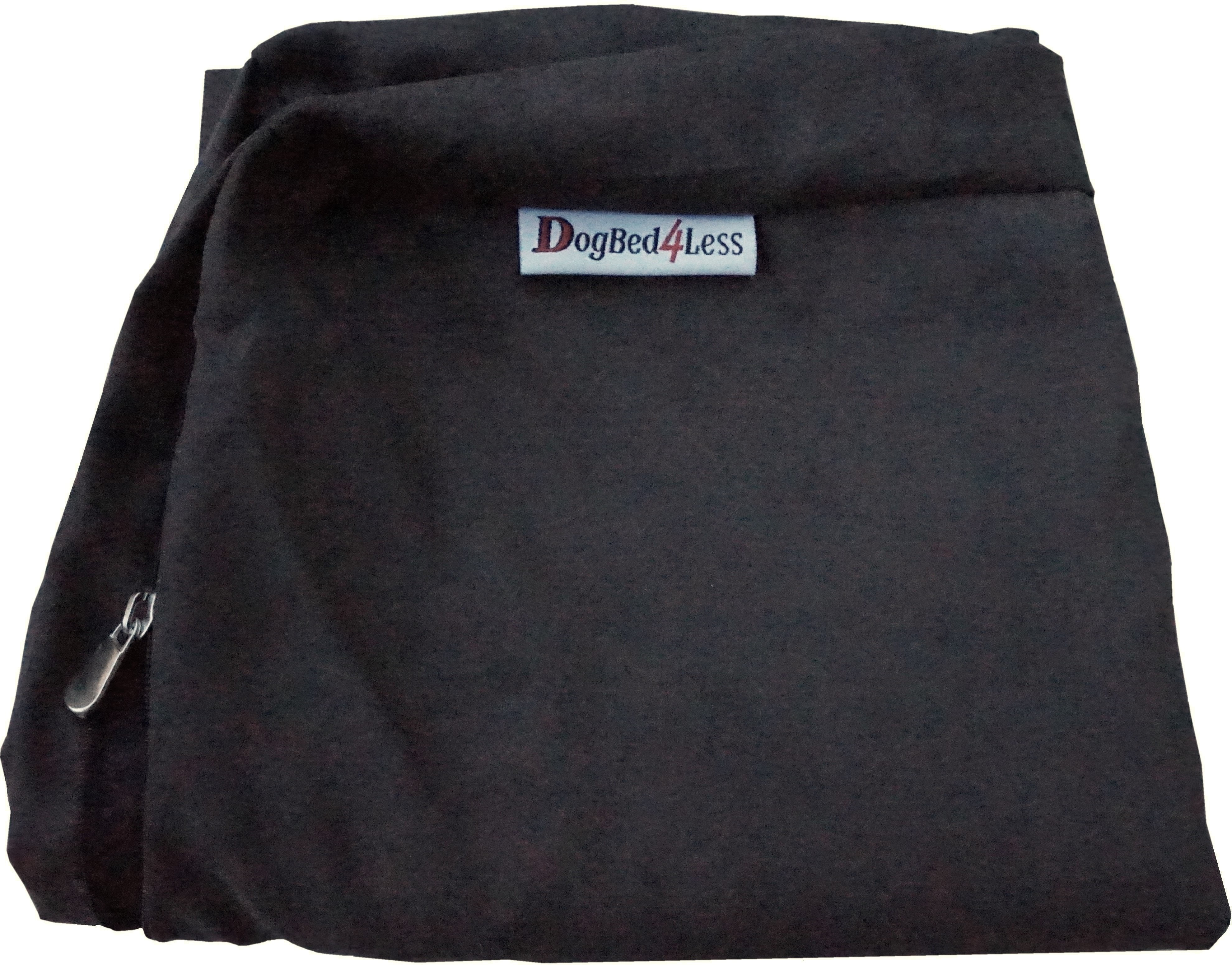 Dogbed4less Shredded Memory Foam Dog Bed for Large Dogs, Espresso Suede Cover 55"x37" Pillow
