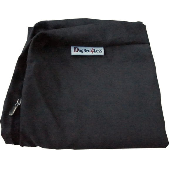 Dogbed4less 47"X29"X4" Espresso Microsuede Washable External Cover for Dog Bed Pillows & Pets